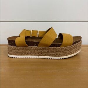 Patrizia Yellow Platform Sandals